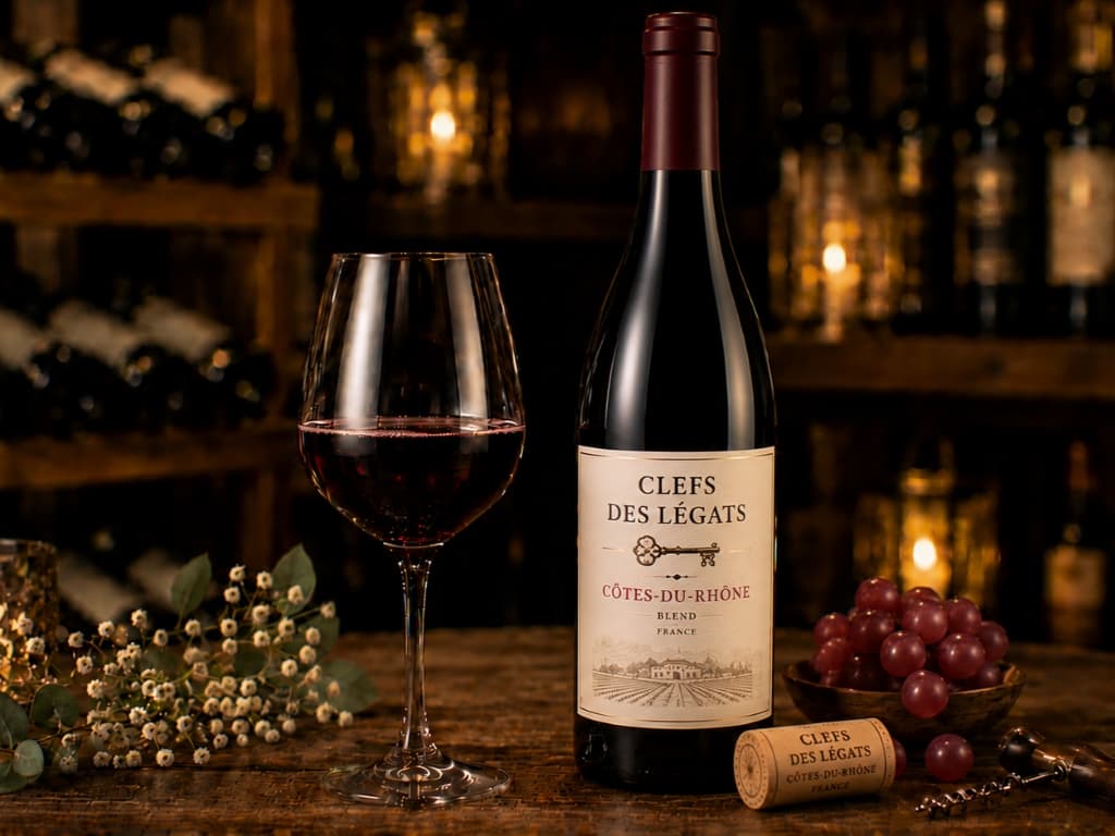 ไวน์แดง Red Wine CLEFS DES LEGATS CÔTES-DU-RHÔNE - Blend - France 