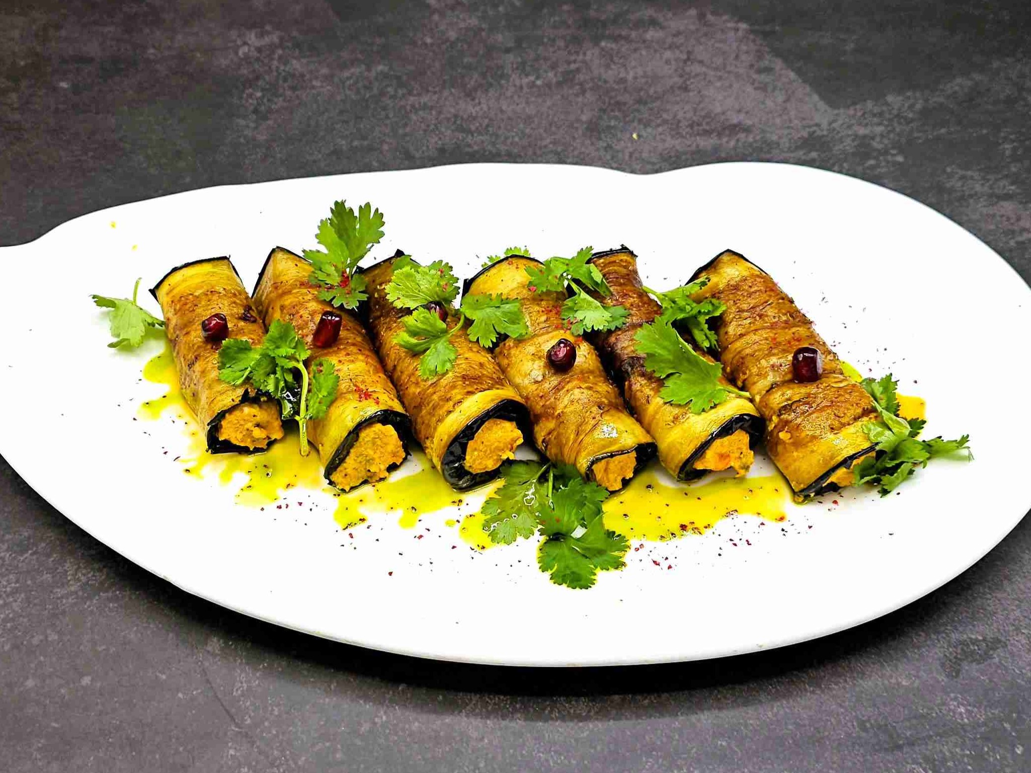 ม้วนมะเขือยาว