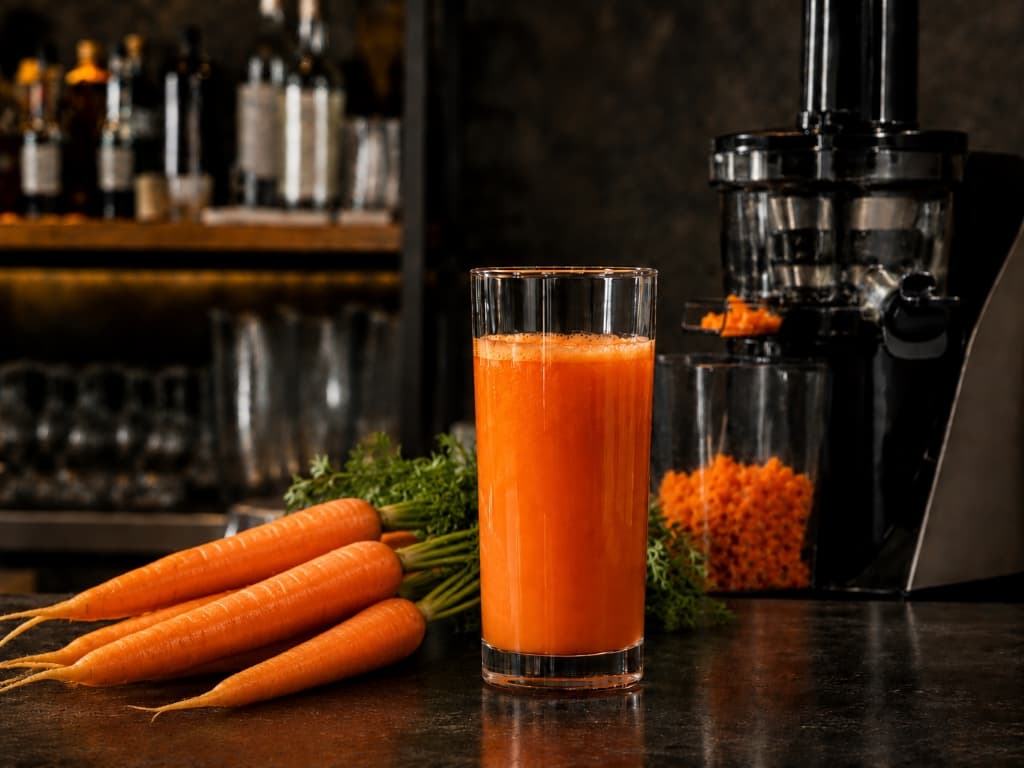 Freshly squeezed juice carrot