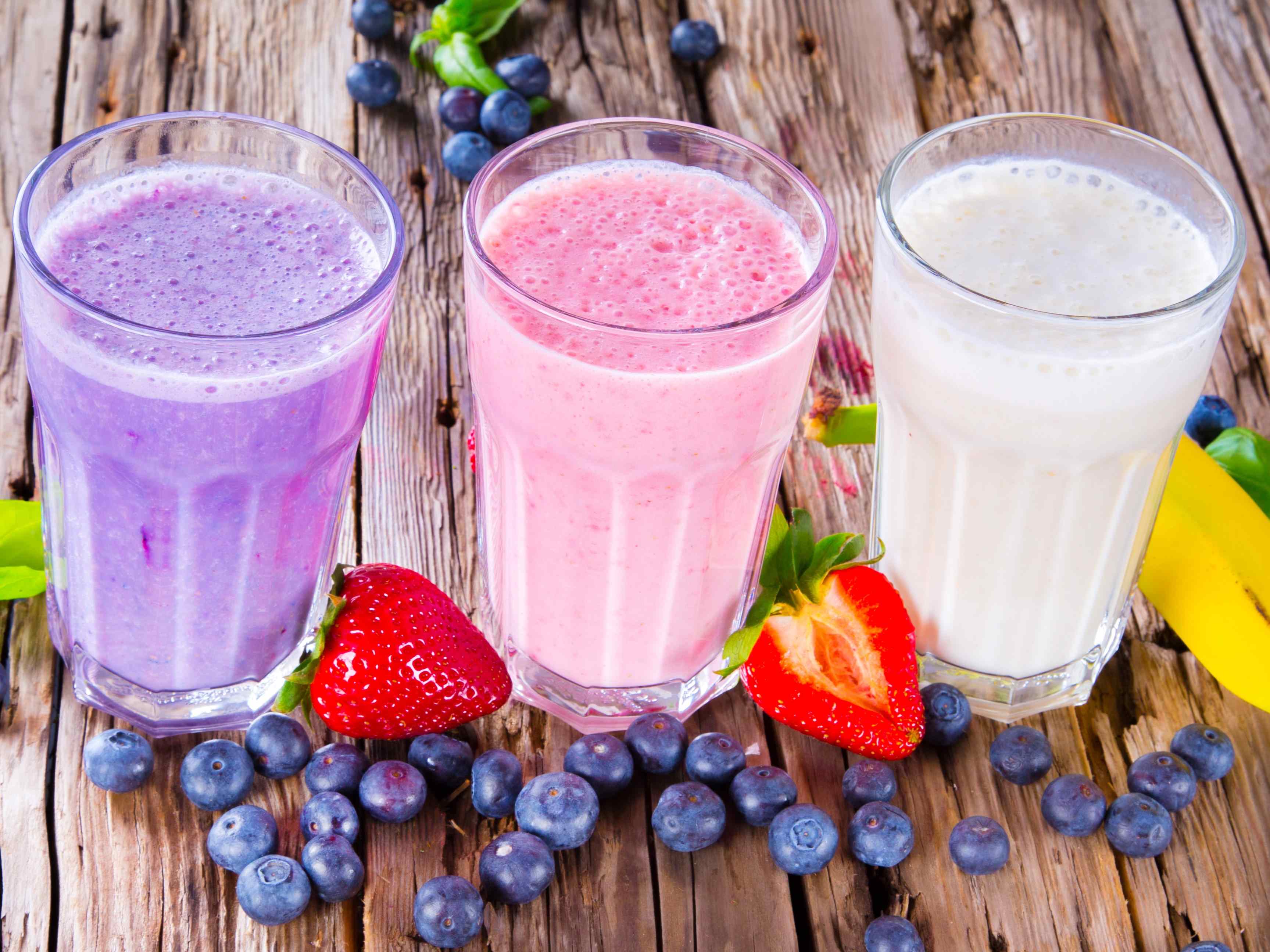 Strawberry milk shake