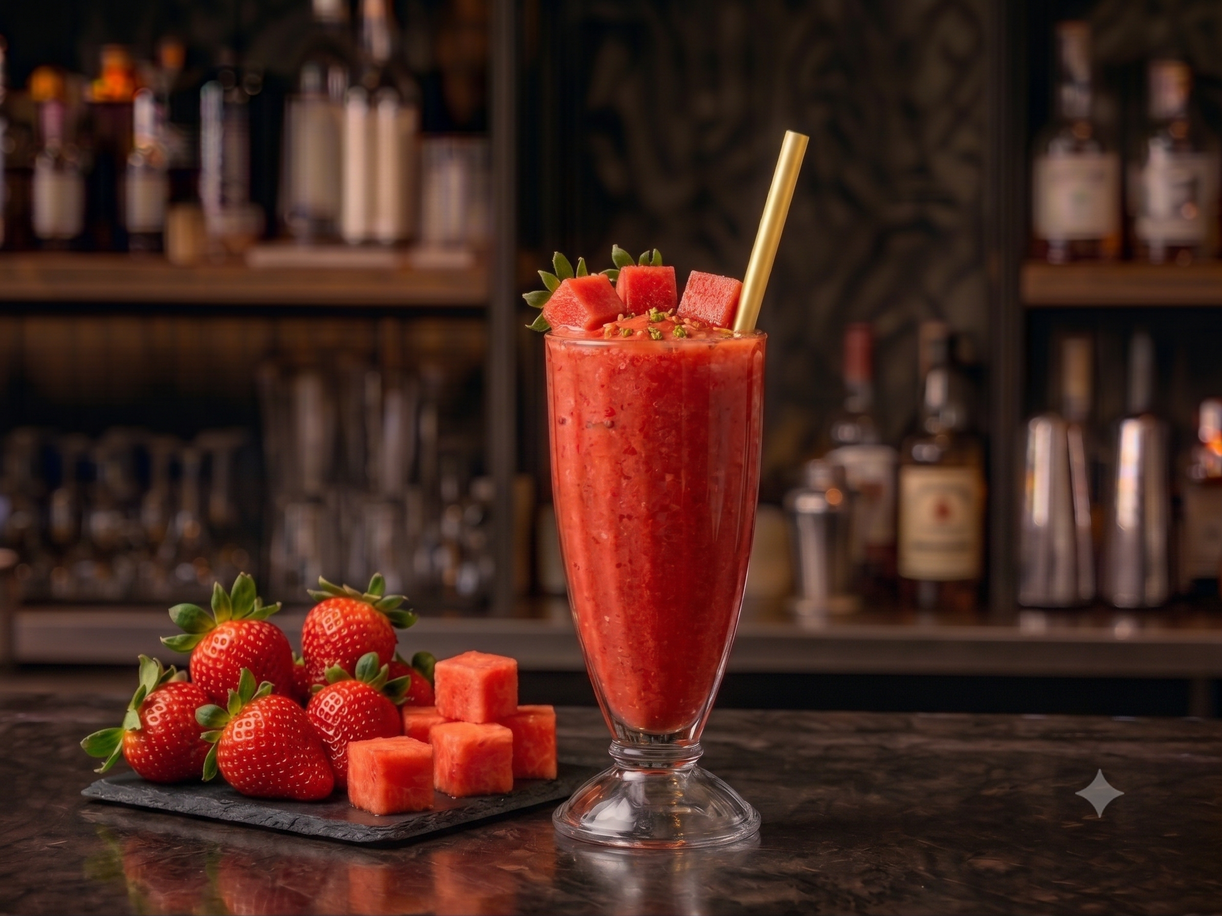 Strawberry milk shake