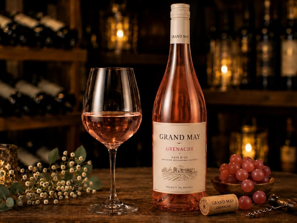 ไวน์สีชมพู grand may grenache